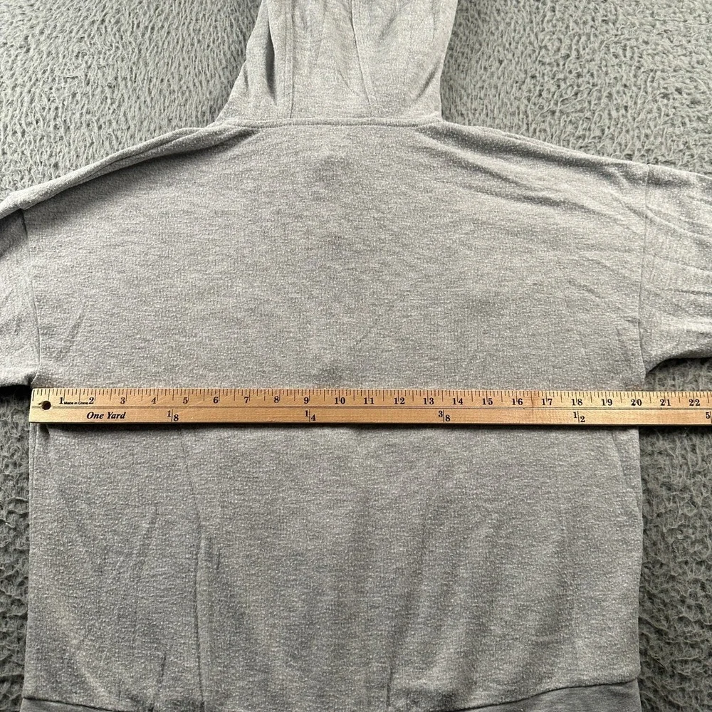 Alo Yoga Soho Hoodie Womens XS Gray‎ Lightweight Zip Up Hooded Loungewear